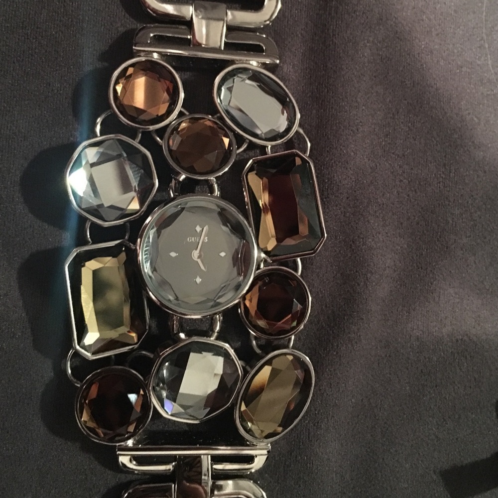 Authentic guess gemstone watch